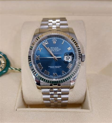 blu rolex datejust numeri romani|rolex datejust 36 price.